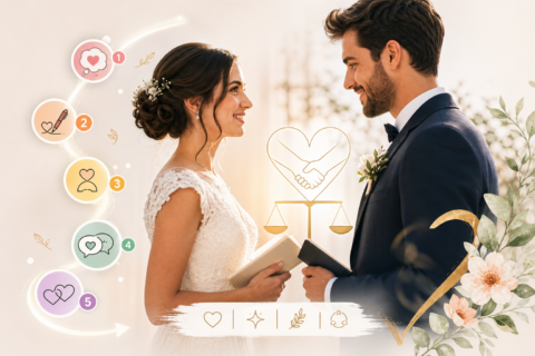 Guide pas à pas pour rédiger des vœux de mariage personnalisés et équilibrés pour les deux partenaires